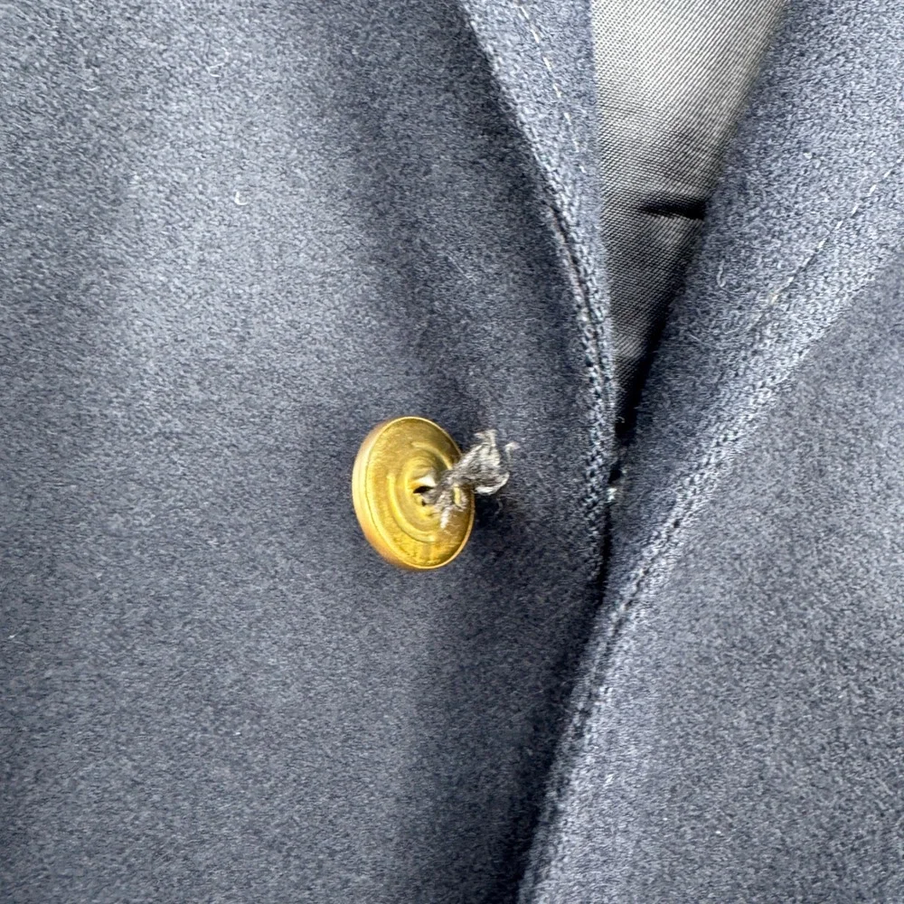 VTG Arnie Arnold Palmer Mens Navy Wool Blazer Gold Button Sport Coat‎ 42R